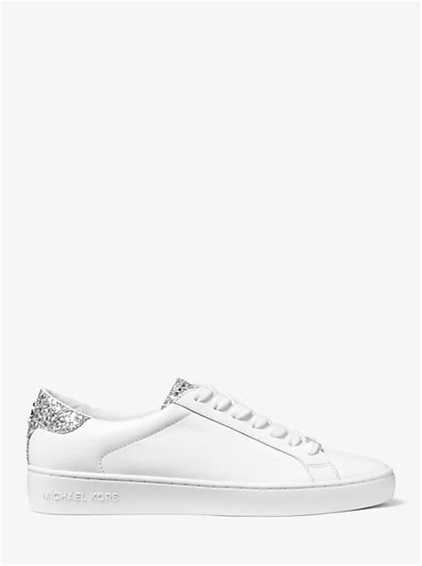 sneaker irving michael kors|Irving Embellished Leather Sneaker .